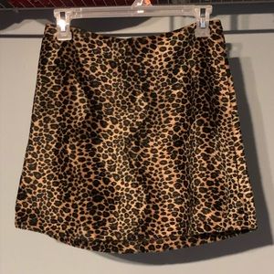 🌼 RAVE GIRL LEOPARD CHEETAH MINI SKIRT 🐆🌸